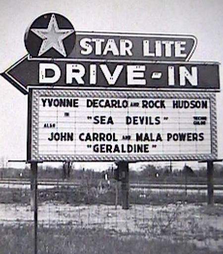 Starlite Drive-In Theatre - Marquee - Photo From Rg (newer photo)